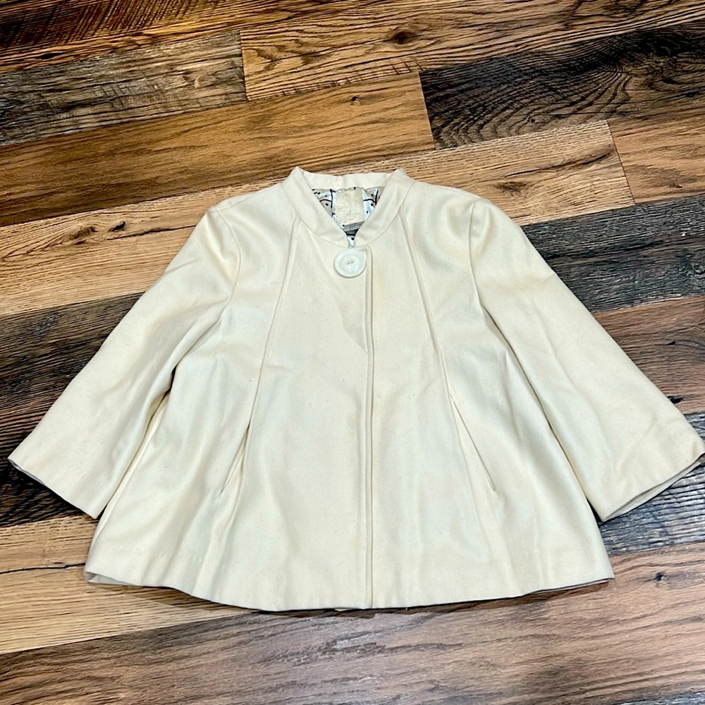 Wool Three Quarter Coat Size Womens Small